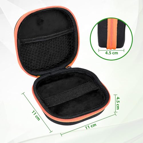 GadgetBite Earphone Carrying EVA Case for Earphones, Headset, Pen Drives, SD Cards - (Carry case only) (Orange) - Image 4