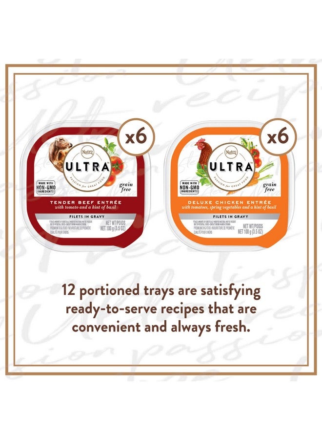 نوترو طعام الكلاب الرطب الناعم الخالي من الحبوب للكبار، فيليه في صلصة بيسترو، عبوة متنوعة، (12) صينية بحجم 3.5 أونصة - Image 2