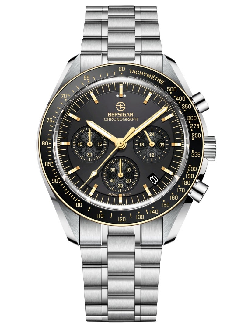 بيرسيجار ساعة Bersigar BG-1701 Ocular Luxury Design مقاومة للماء من الفولاذ المقاوم للصدأ - Image 1