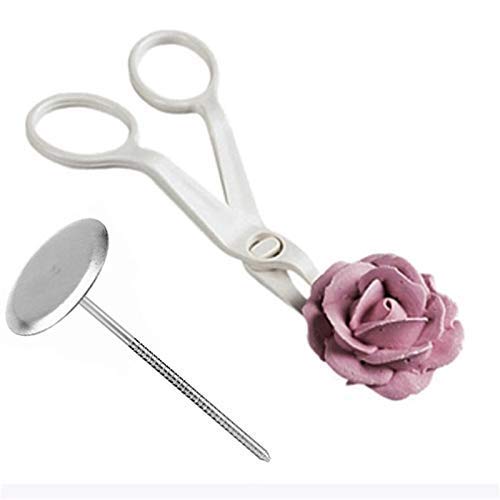 Baking Set Cake Decorating 6 Icing Pipes Set1 Nail Tool for Icing Flowers Making1 Cake Scissors for Cream Flower Transfer1 Joint1 Set of Cake Decoration - Image 4