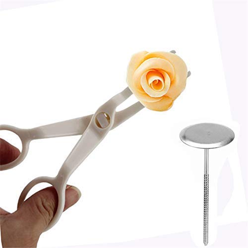 Baking Set Cake Decorating 6 Icing Pipes Set1 Nail Tool for Icing Flowers Making1 Cake Scissors for Cream Flower Transfer1 Joint1 Set of Cake Decoration - Image 3