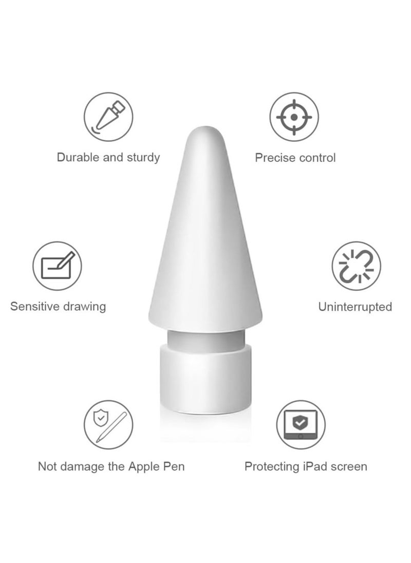 Replacement Tips For Apple Pencil 1st Generation/ 2nd Generation Tips IPad Pencil Nibs Accessories For Apple Pen 1/2 Gen(8 Pack)  - Image 4