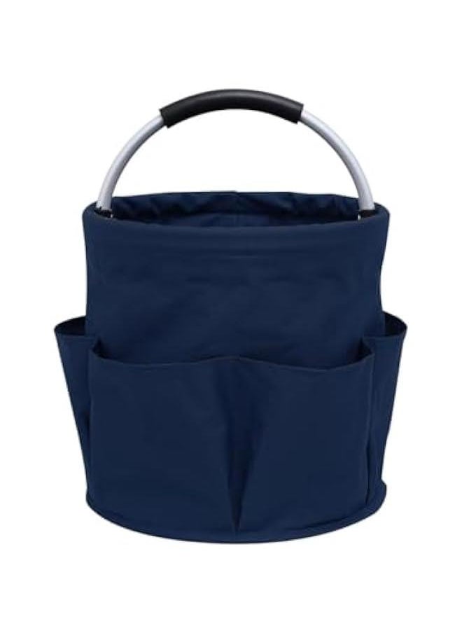 HOOKOR Tool Organizers Bag 17L collapsible Tool Bag Laundry Organizer Outdoor Camping Garden Harvest Basket Home Bathroom Storage Bath Wash Bag (Blue)  - Image 1