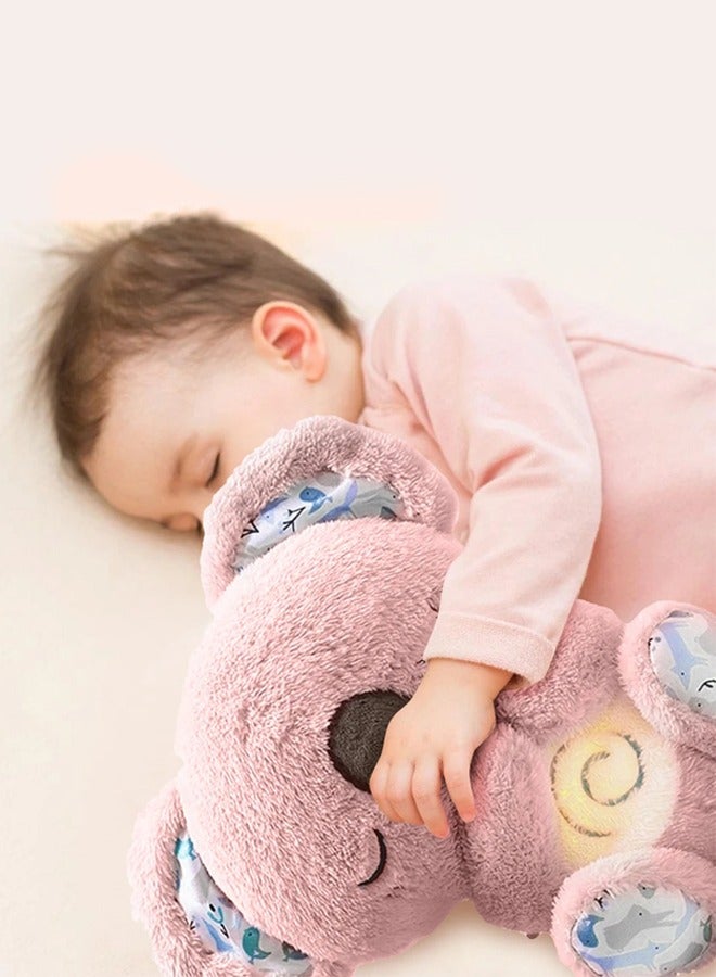 Cute Koala Baby Sleep Soother with Music Lights Rhythmic Breathing Motion Plush Stuffed Animal Musical Baby Toy for Newborns  - Image 2