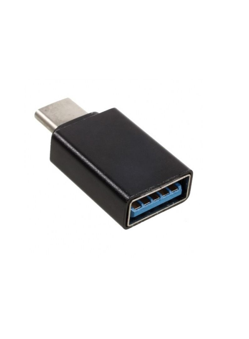 TYPE C (MALE) TO USB 3.0 (FEMALE) OTG CONNECTOR BLACK