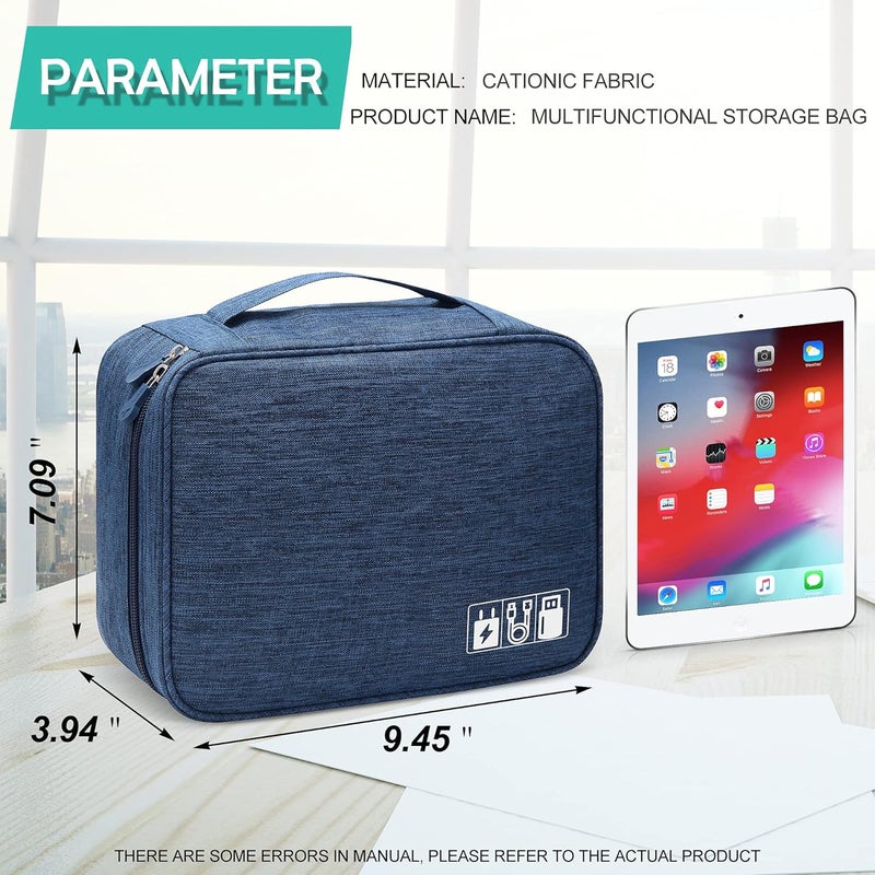 YOUBDM Electronics Organizer Travel Cable Organizer Bag Waterproof Portable Digital Storage Bag Electronic Accessories Case Cable Charger Organizer Case - Image 2