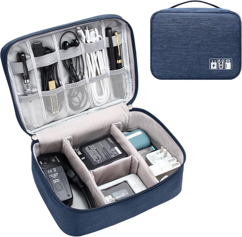 YOUBDM Electronics Organizer Travel Cable Organizer Bag Waterproof Portable Digital Storage Bag Electronic Accessories Case Cable Charger Organizer Case - Image 1