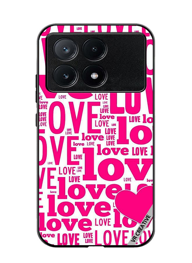 VR CREATIVE Protective Case Cover For Xiaomi Poco X6 Pro Love Magazine Design Multicolour - Image 1