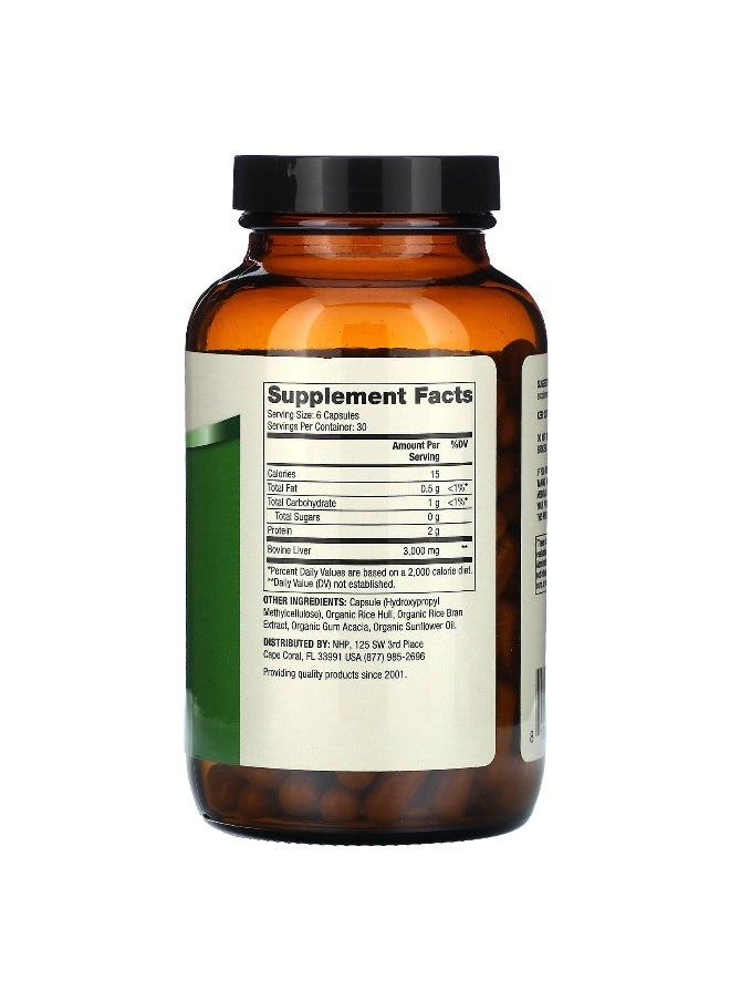 Dr. Mercola Dr. Mercola, Grass Fed Beef Liver, 500 mg, 180 Capsules  - Image 2