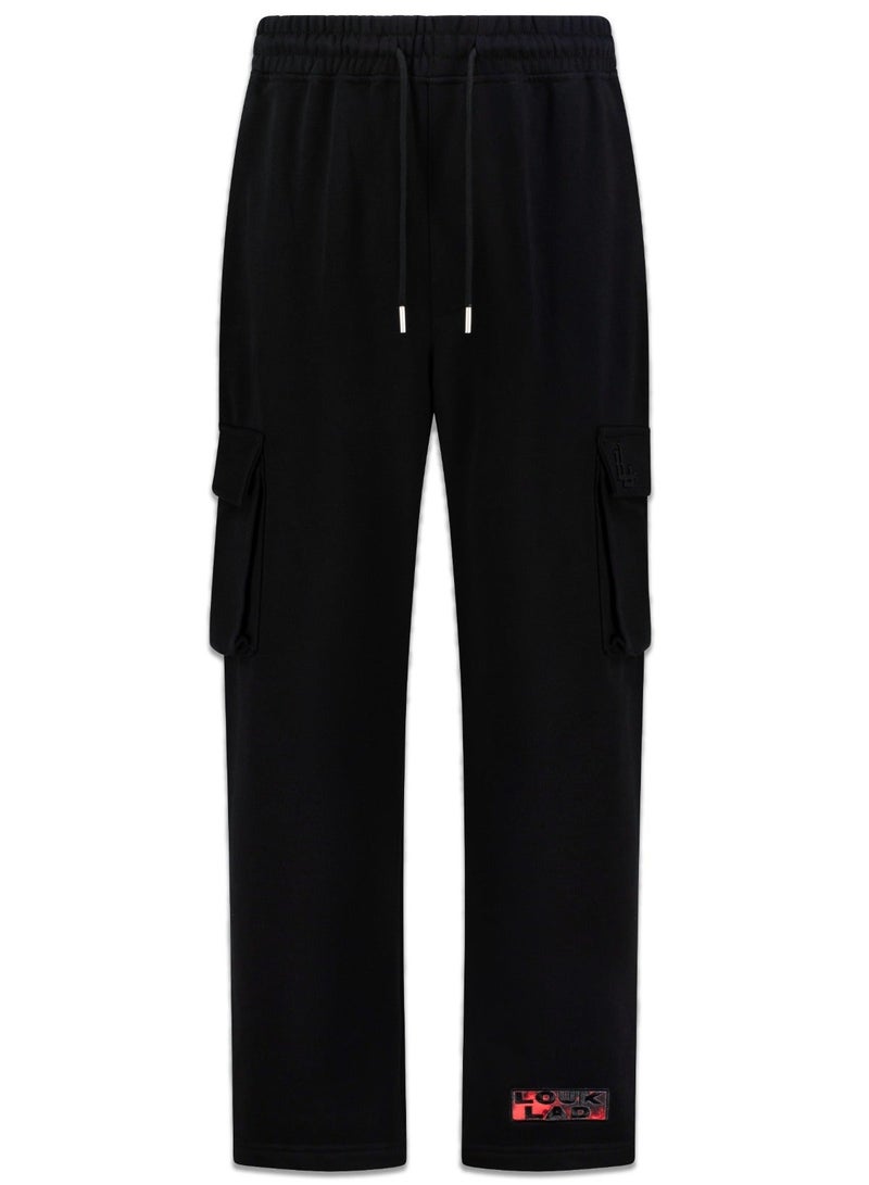LOUKLAD L.L Studios Cargo Sweatpants - Black - Image 1