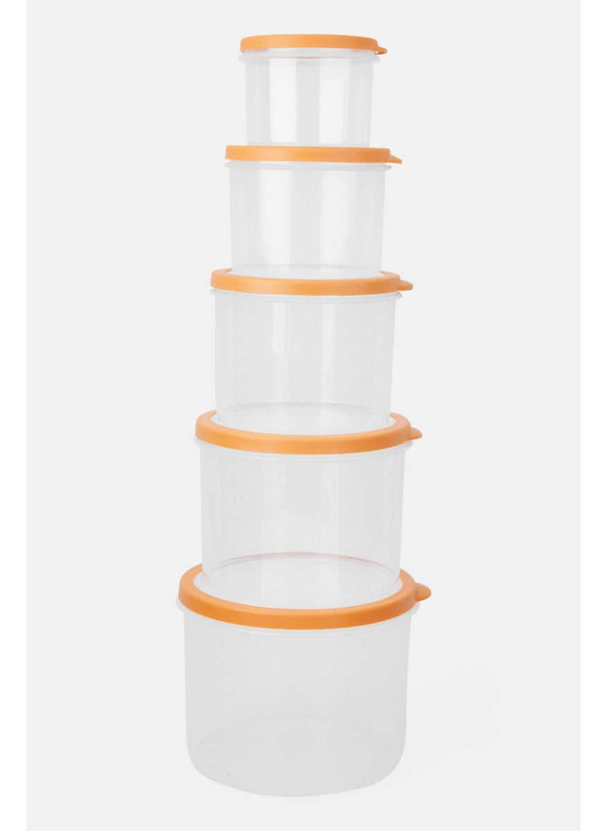 10 Pieces Round Food Storage Set 13,5 H x 16 L cm, Orange - pzsku/Z4C64E4658DC9DE2B71ECZ/45/_/1724350914/8c6c40c2-582d-4b75-b0c2-6039e6138a01