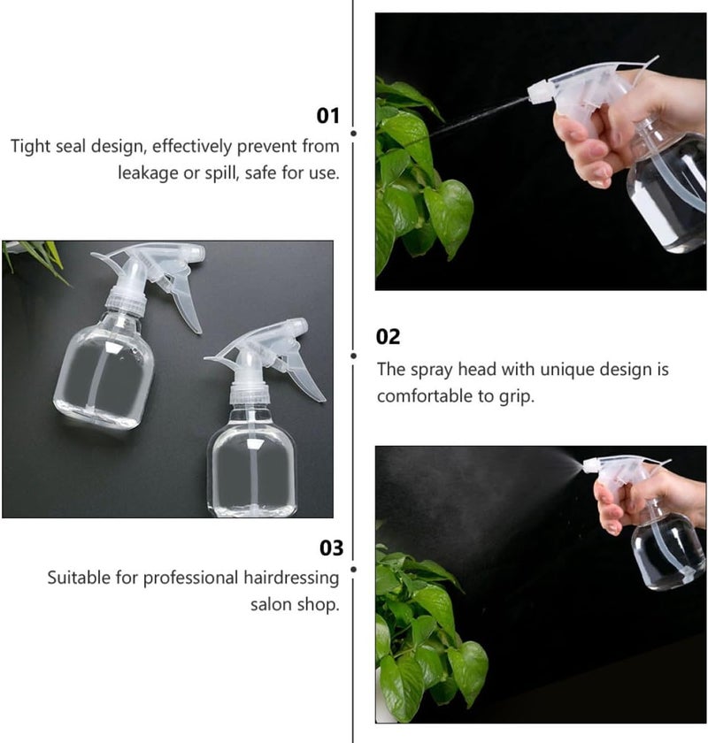 NUOBESTY 5pcs 250ml Hair Spray Bottles Salon Water Misters for Hair Styling and Plant Care Gardening Mist Sprayer - Image 5