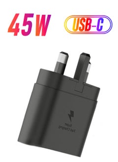 45W Charger Plug, USB C Fast Charging, Compatible with Samsung Galaxy  S25 Ultra,S24 Ultra, S23 Ultra, S22, Z Fold 5,Z Fold 6, A14, A33, A54,A55,A56