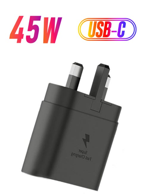 45W Charger Plug, USB C Fast Charging, Compatible with Samsung Galaxy  S25 Ultra,S24 Ultra, S23 Ultra, S22, Z Fold 5,Z Fold 6, A14, A33, A54,A55,A56