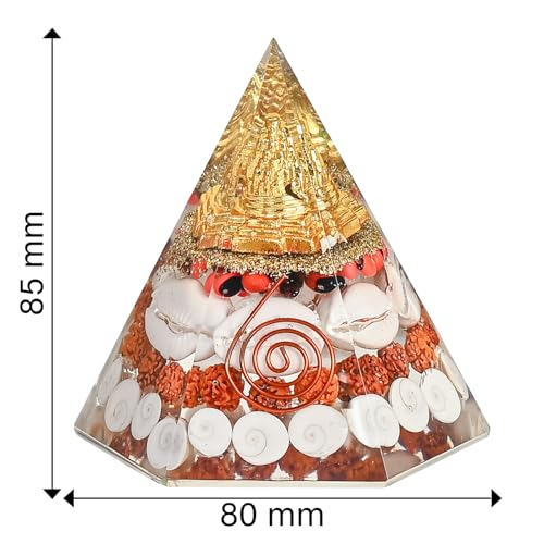 HindCraft Laxmi Hexagon Pyramid | Vastu & Feng Shui Energy Tool for Wealth and Success | Decorative Sculpture for Home & Office for Good Luck and Harmony - Image 4