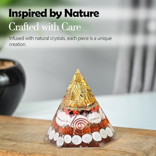 HindCraft Laxmi Hexagon Pyramid | Vastu & Feng Shui Energy Tool for Wealth and Success | Decorative Sculpture for Home & Office for Good Luck and Harmony - Image 5