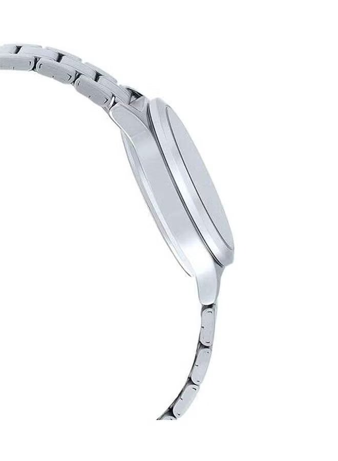 Casio MTP-V300D-1A2UDF Men’s Multi-Hand Quartz Watch – Stainless Steel Silver Bracelet, Black Dial with Blue Sub-Dials, Day Date 24-Hour Display, Elegant Business & Casual Wristwatch - Image 3