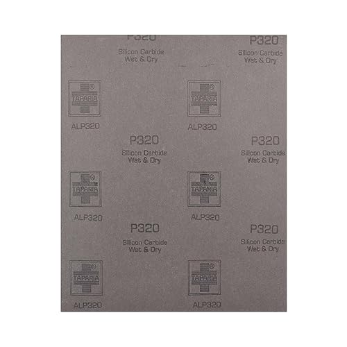 Taparia 9" X 11" Silicon Carbide Wet Or Dry Emery Sheet, Grit 320 - Pack Of 10 (Alp 320) - Image 3