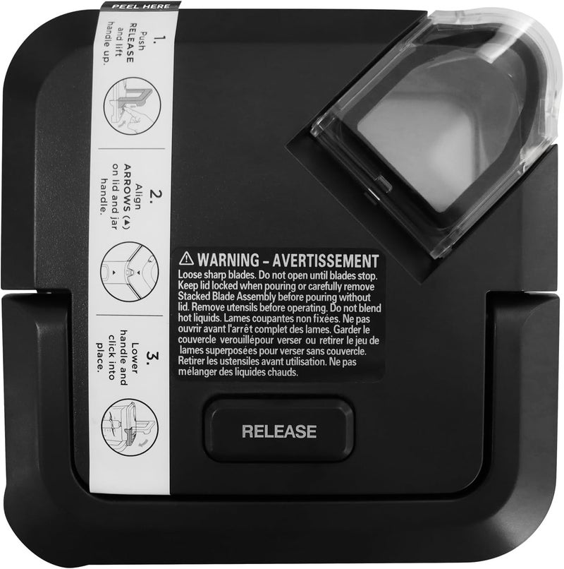 CLLOMAGY Blender Lid Replacement for Ninja Blender 72 OZ Pitcher,Top Lid for Ninja BL610 BN750 CO610B BN751 DB751A BN800 CT610 NEW Model Pitcher with Rim Extension Only - Image 1
