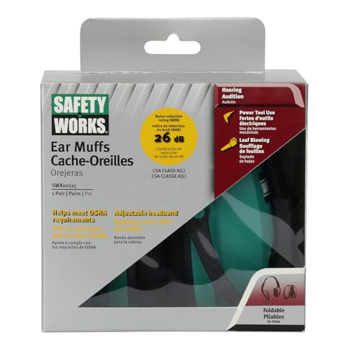 Safety Works SWX00115 Foldable earmuffs, Black - Image 2