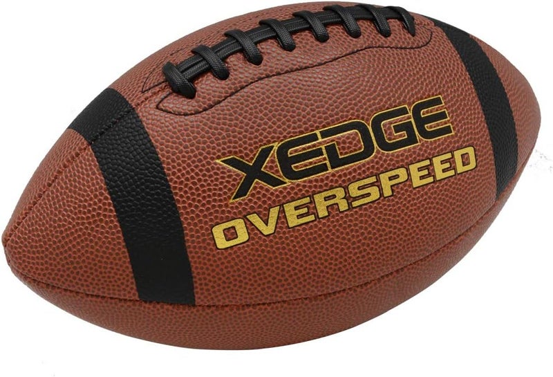 DEDGE Composite Leather Indoor/Outdoor Footballs for Training and Recreational Play Size 6,7,9 - Image 1