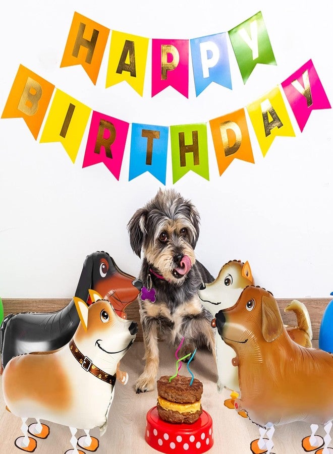 KINYFY 6 Pcs Walking Dogs Balloons,Dog Party Decorations,Walking Animal Balloons Dog Birthdays Parties Supplies for Kids Animal Puppy Theme Birthday Party Decor - Image 3