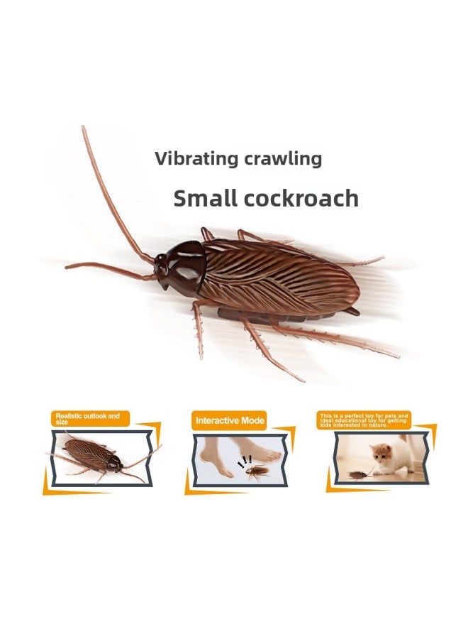 Spider Teases Cats And Dogs Vibration Walking Small Cockroaches Small Spider Trick Funny Simulation Animal Toys-Color:Small Cockroach  - Image 2