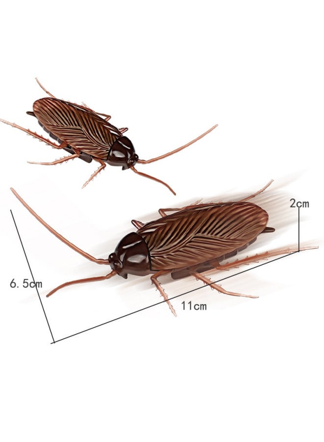 Spider Teases Cats And Dogs Vibration Walking Small Cockroaches Small Spider Trick Funny Simulation Animal Toys-Color:Small Cockroach  - Image 1