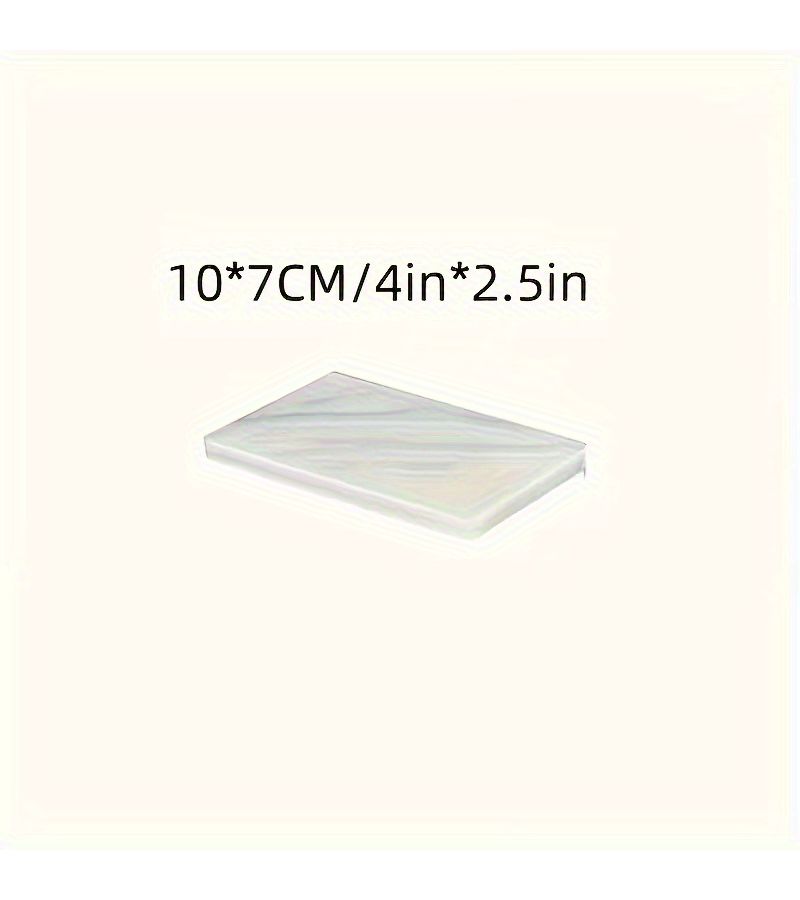 100 Sheets 4 X 2.5 Inch Transparent Thermal Laminating Pouches Dry Erase Friendly Clear End for Photos Cards Documents Hot Laminator - Image 3