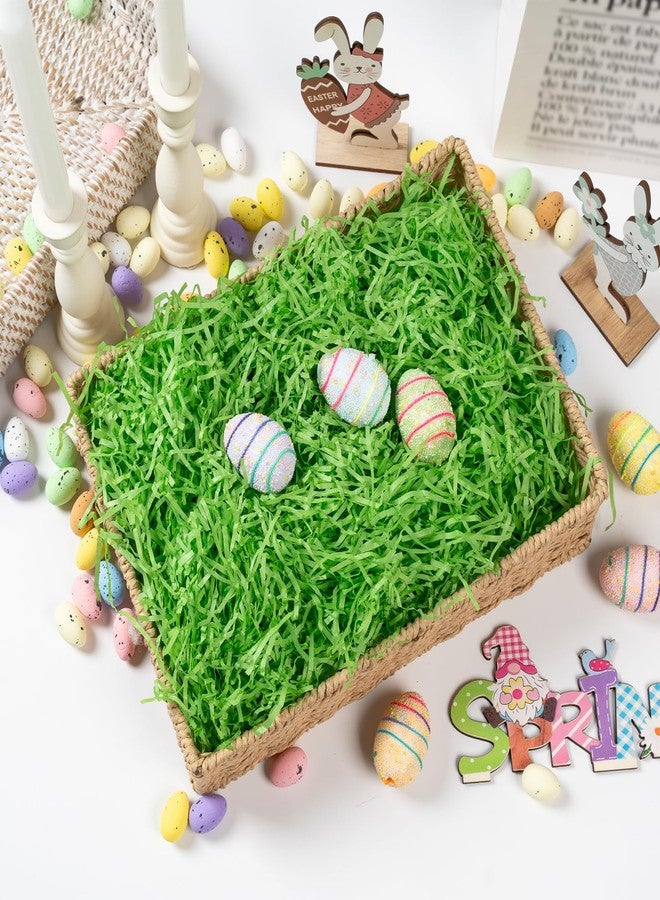 CIPOWM 12oz Easter Grass Shredded Paper Filler Basket Filler Green Crinkle Raffia Paper Filler for Easter Gift Wrapping Boxes Bags Basket Filling Party Supply(Green) - Image 4