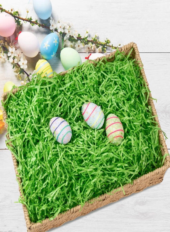 CIPOWM 12oz Easter Grass Shredded Paper Filler Basket Filler Green Crinkle Raffia Paper Filler for Easter Gift Wrapping Boxes Bags Basket Filling Party Supply(Green) - Image 5