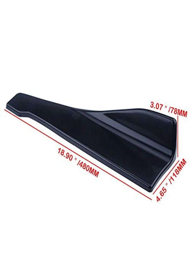 Aokzeeo 18.9Inch Skirt Spoiler Rear Lip Universal Car Side Skirt Rocker Splitters Winglet Wings Canard Diffuser Spoiler Rear Bumper Lip Lower Corner Valance Covers Splitter Spoilers - Image 2