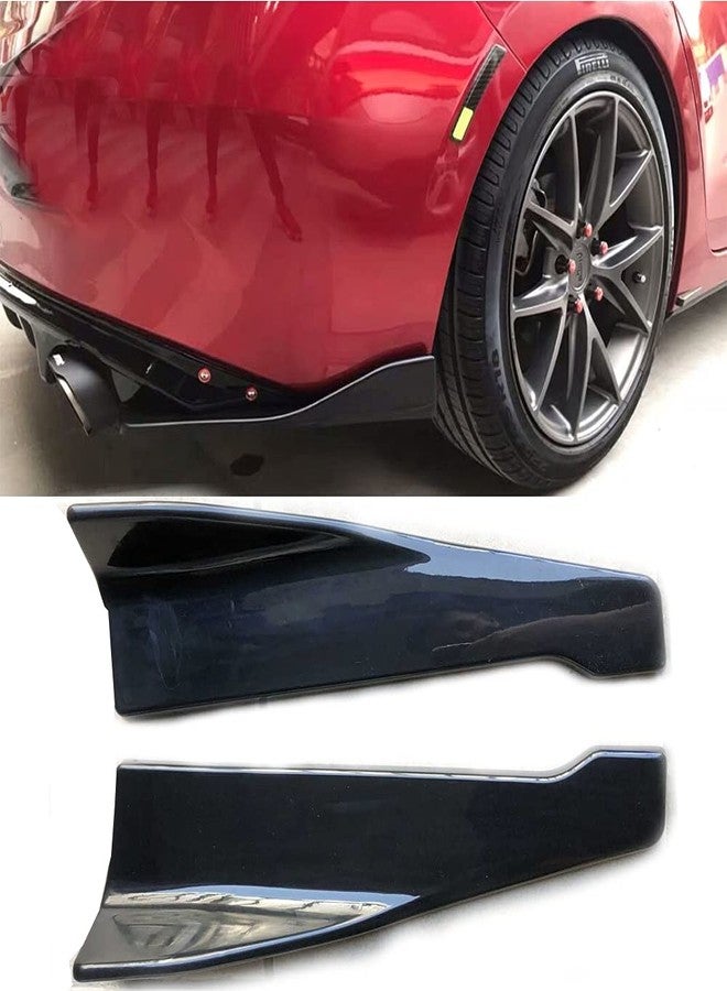 Aokzeeo 18.9Inch Skirt Spoiler Rear Lip Universal Car Side Skirt Rocker Splitters Winglet Wings Canard Diffuser Spoiler Rear Bumper Lip Lower Corner Valance Covers Splitter Spoilers - Image 1