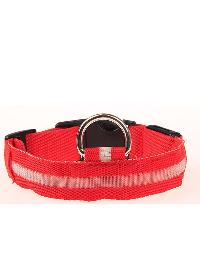 NIBEMINENT Adjustable Automatic Dog Training Anti-Bark Collar Red/White/Silver 48cm - Image 1