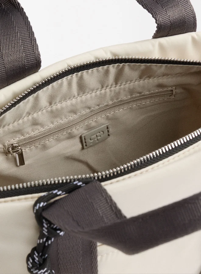 PARFOIS Nylon Tote Bag With Pendant