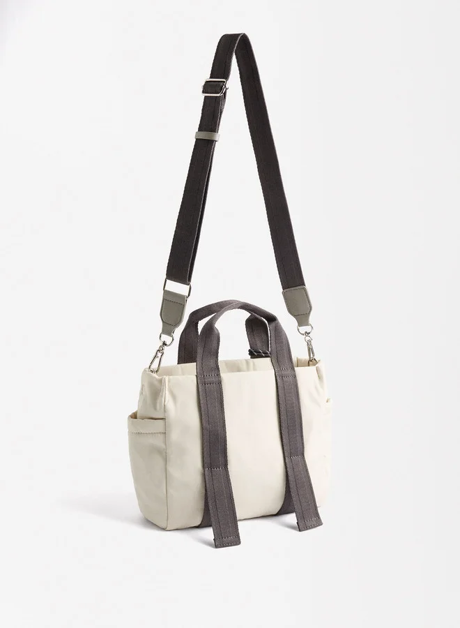 PARFOIS Nylon Tote Bag With Pendant