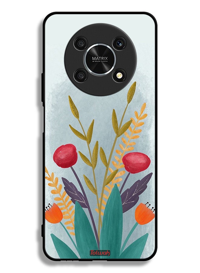 Tolwak Honor X30 5G Protective Case Cover Plants Drawing Art - Image 2