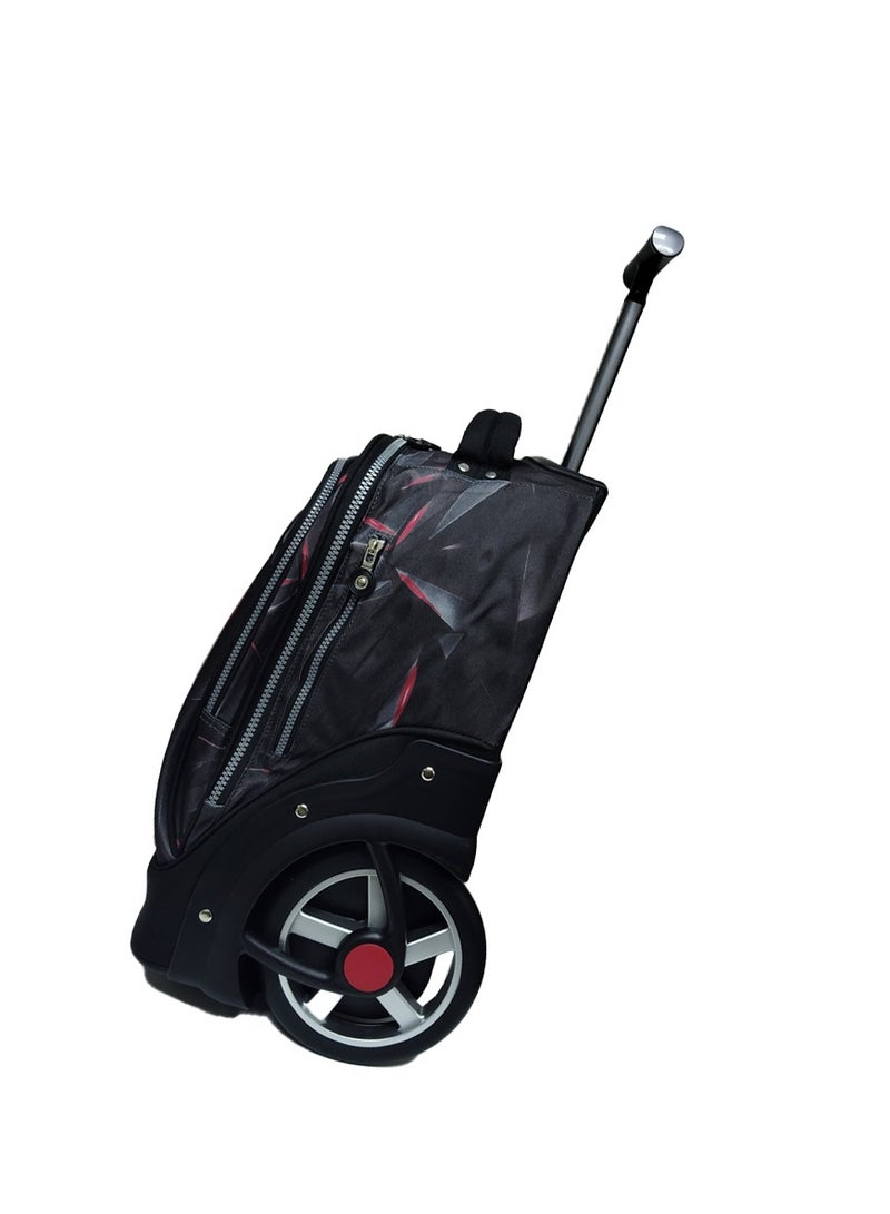 باور حقيبة ظهر مدرسية بعجلات كبيرة – حقيبة سفر متينة وأنيقة للأطفال والمراهقين - Image 3