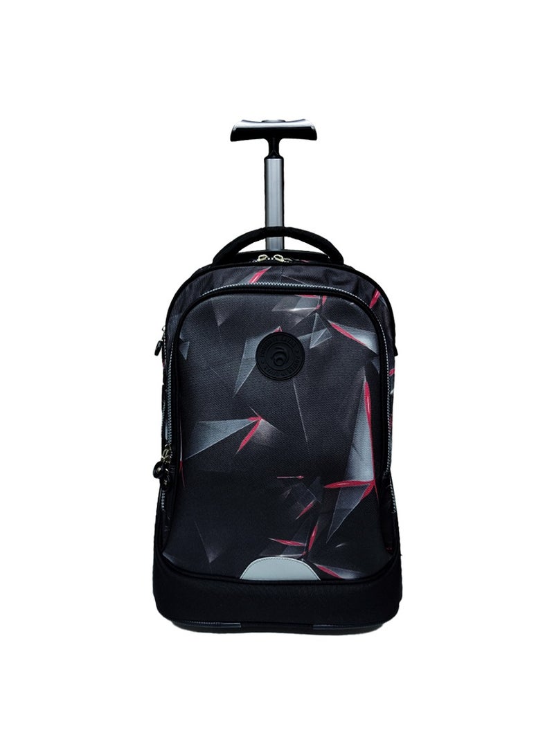 باور حقيبة ظهر مدرسية بعجلات كبيرة – حقيبة سفر متينة وأنيقة للأطفال والمراهقين - Image 2