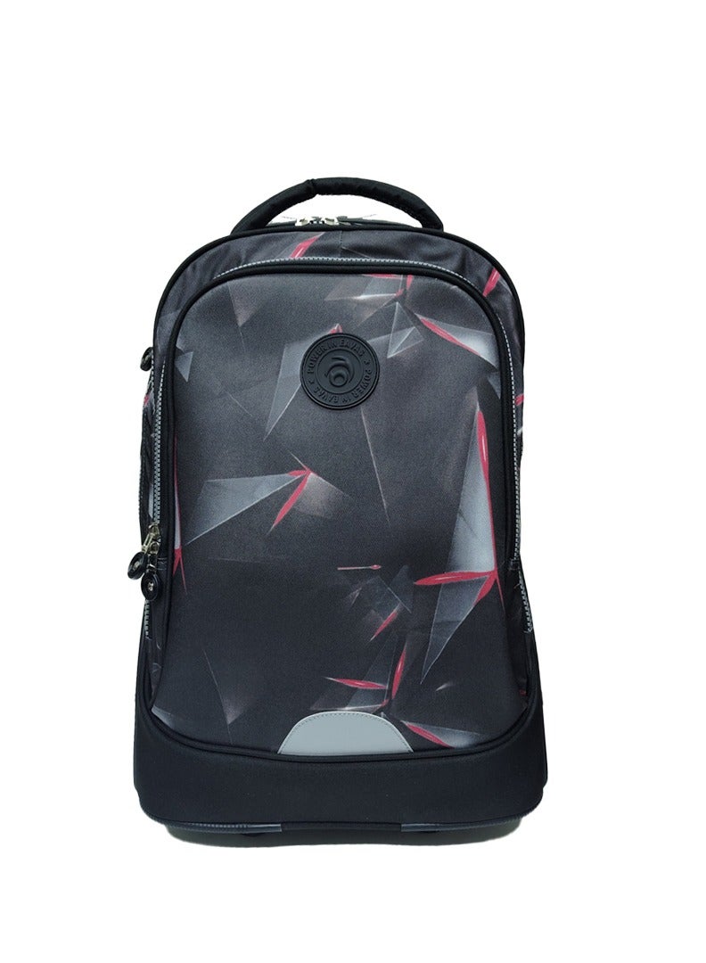 باور حقيبة ظهر مدرسية بعجلات كبيرة – حقيبة سفر متينة وأنيقة للأطفال والمراهقين - Image 5