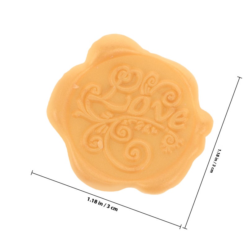 12Pcs Envelope Sealing Stickers Wax Seal Stickers Adhesive Wax Seals Wedding Embossed Seal Stickers - Image 2