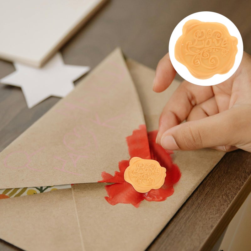 12Pcs Envelope Sealing Stickers Wax Seal Stickers Adhesive Wax Seals Wedding Embossed Seal Stickers - Image 5