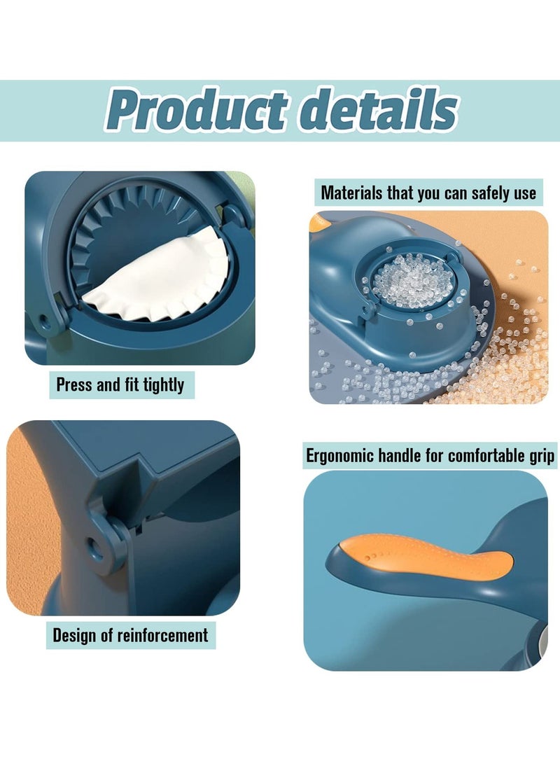 Zikra Dumpling Maker Press, 2 in 1 Dumpling Empanada Maker Machine, Manual Dough Presser Dumpling Wrappers Press, Kitchen Maker for Dumpling Molds Skin Wrapper Mould Dough Press Maker - Image 4