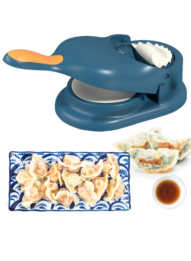 Zikra Dumpling Maker Press, 2 in 1 Dumpling Empanada Maker Machine, Manual Dough Presser Dumpling Wrappers Press, Kitchen Maker for Dumpling Molds Skin Wrapper Mould Dough Press Maker - Image 1