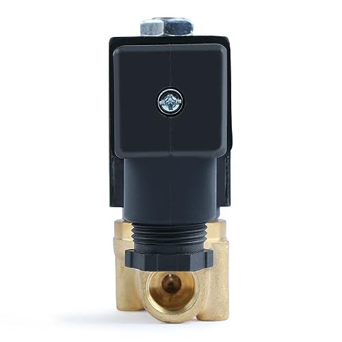 U.S. Solid 1/4" Brass Electric Solenoid Valve 12V DC Normally Closed VITON Air Water Oil Fuel - Image 5