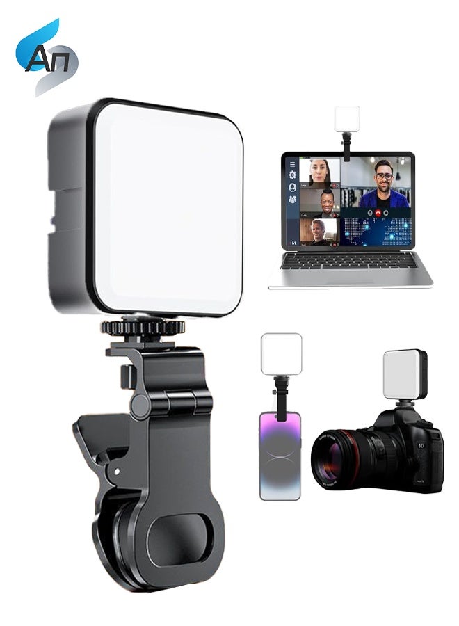 An LED Selfie Light, Phone Light with Front & Back Clip, Dimmable LED Portable Light for Phone, Camera, Laptop, TikTok, Makeup, Live Stream, Vlog  - Image 1