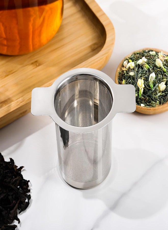 Leden Extra Fine Mesh Tea Strainer Stainless Steel Tea Infuser Steeper for Loose Leaf Tea and Coffee, Tea Filter with Large Capacity for Tea Cups, Teapots, Mugs, Double Handles - Image 5