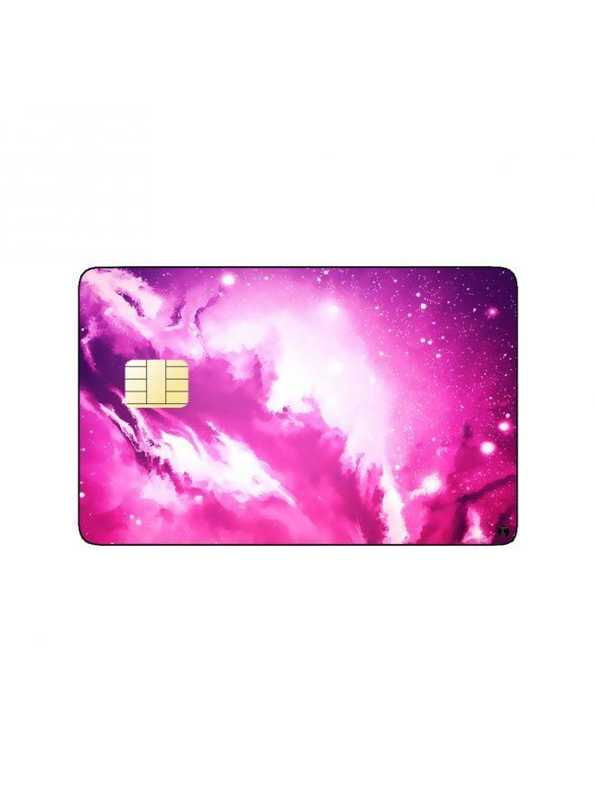RKN PRINTED BANK CARD STICKER Aesthetic Colorful Starry Sky Drawing - Image 1