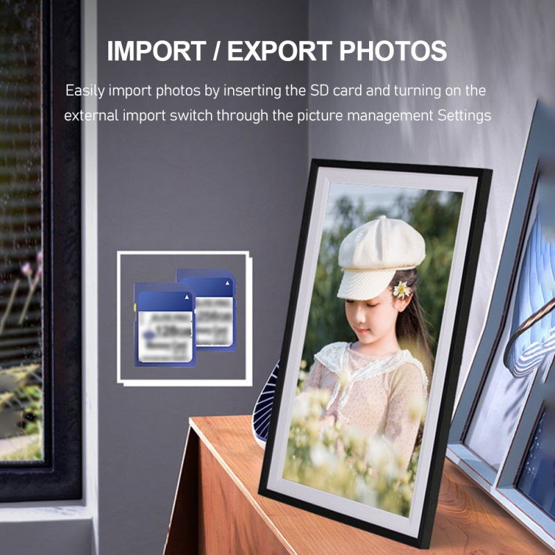Digital Photo Frame 15.6-Inch 1920*1080 Touch Screen - WiFi Connectivity Instant Sharing 16GB Built-In Storage for Family Friends Home Gifting - Image 5