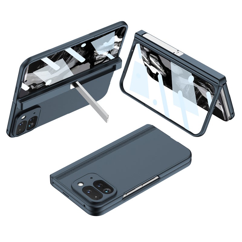 Pixel Fold2 Phone Case For Google Pixelfold2 Folding Screen Stand Solid Color Frosted Hard Case - Image 1